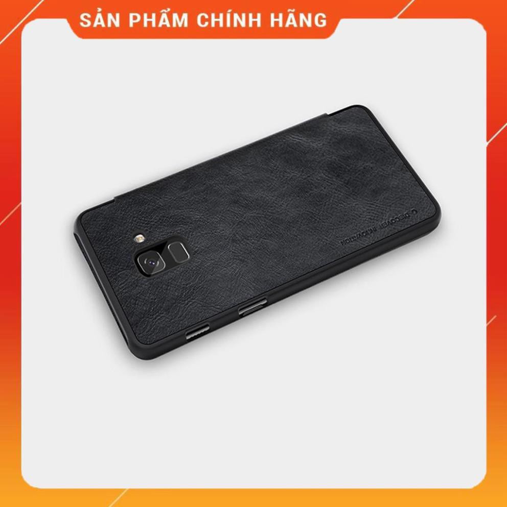 Bao da Samsung Galaxy A6 2018 chính hãng Nillkin Qin có ngăn đựng thẻ mặt da tinh xảo