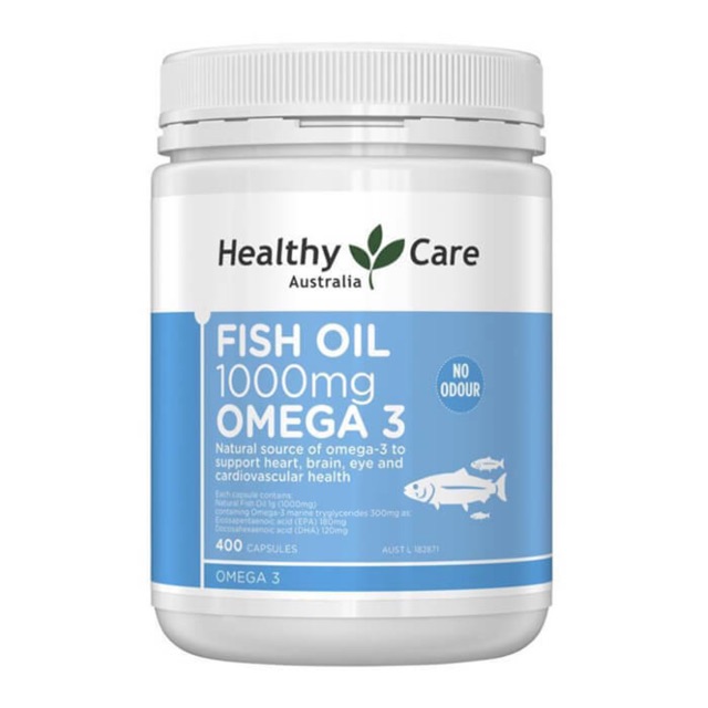 Dầu cá OMEGA 3 Healthy Care 400 viên mẫu mới