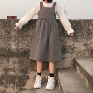 Set váy thô kèm sơmi V03