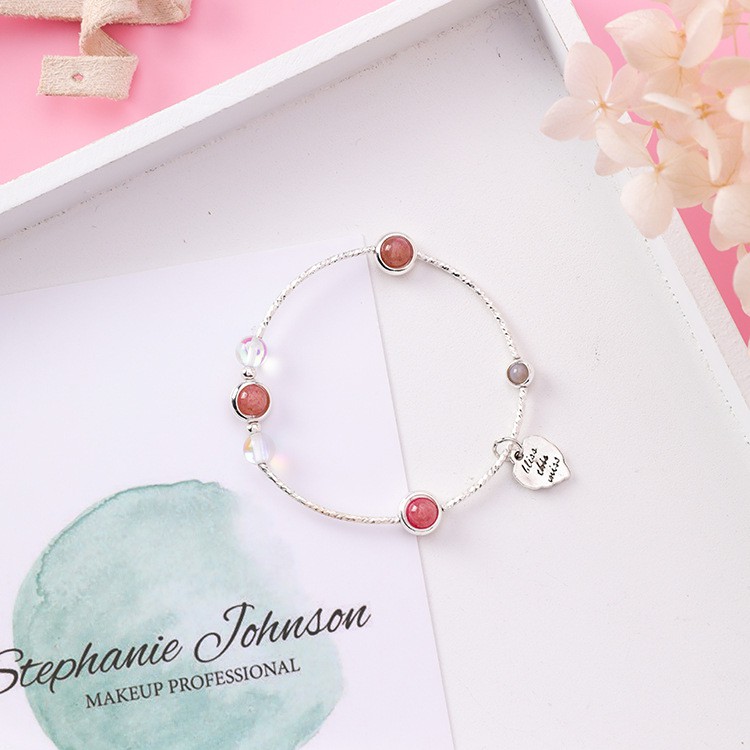 XiaoboACC Vòng Tay Trang Trí Hạt Pha Lê Phong Cách Hàn Quốc Thanh Lịch Cho Nữ | BigBuy360 - bigbuy360.vn