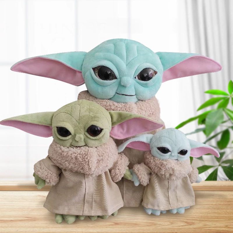 Đồ chơi nhồi bông 15cm-30cm búp bê em bé Yoda Star Wars Disney hoạt hình làm quà tặng trang trí dễ thương