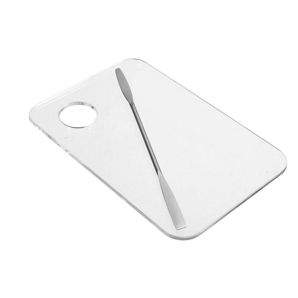 Bảng Pha Màu Và Que Trộn Kem Nền -Son - Màu Mắt Hình Tròn , Vuông , Bầu Dục