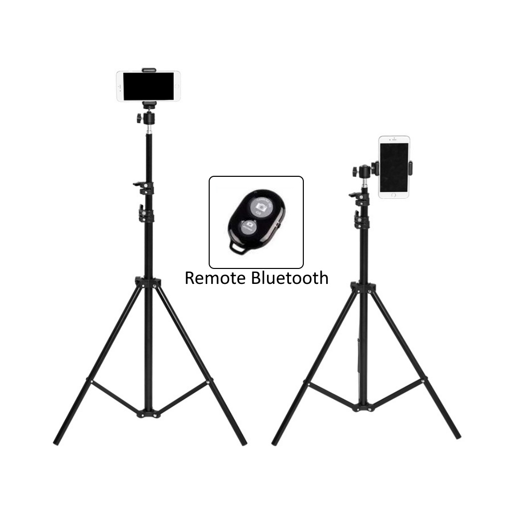 Gậy chụp ảnh 3 chân, giá đỡ điện thoại Tripod dùng để chụp ảnh, Livestream, quay TikTok chiều cao đến 2.1m  – KYWI SHOP