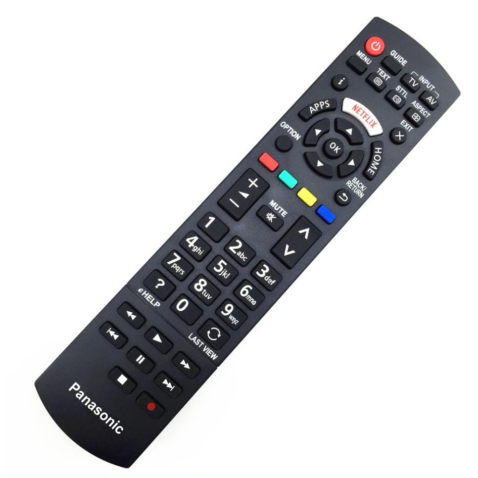 ĐIỀU KHIỂN TIVI PANASONIC SMART INTERNET CÓ NÚT NETFLIX MÀU TRẮNG - TẶNG KÈM PIN -REMOTE  ĐIỀU KHIỂN  TIVI PANASONIC