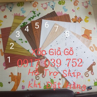 XỐP DÁN TƯỜNG GIẢ GỖ CAO CẤP - KHỔ LỚN 77 X 70 CM LOẠI 1