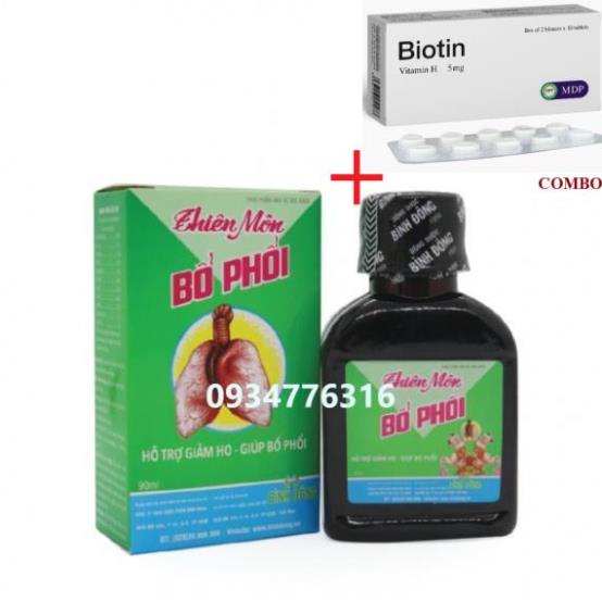 Combo Biotin 5mg+ ✅ Thiên Môn Bổ Phổi Bình Đông