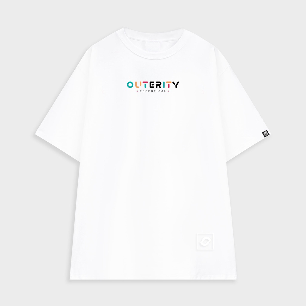 Áo thun form rộng Outerity Rainbow Đen Trắng Ver2.0, áo thun Outerity V2 gonz.brand