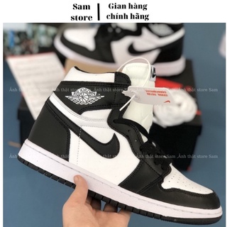 Giày jordan panda giày thể thao jordan cao cổ đen trắng full box, giày sneaker air 𝐉𝐎𝐑𝐃𝐀𝐍 𝟏