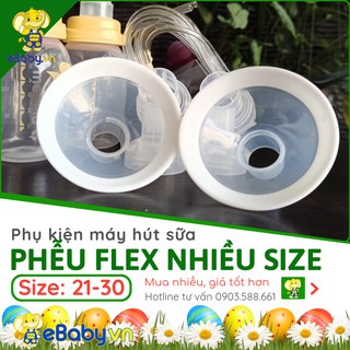 [BIOHEALTH] Trọn bộ cổ phễu rời- Phễu Flex rời (21,24,27,30mm) Dùng được cho cả máy hút sữa Biohealth ĐƠN_ĐÔI