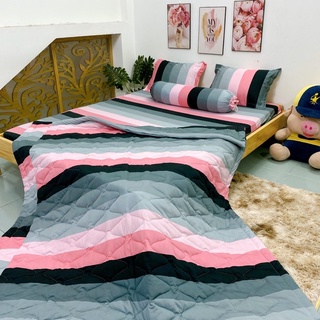 bộ drap thun hàn quốc mẫu cầu vồng (4-5 món)