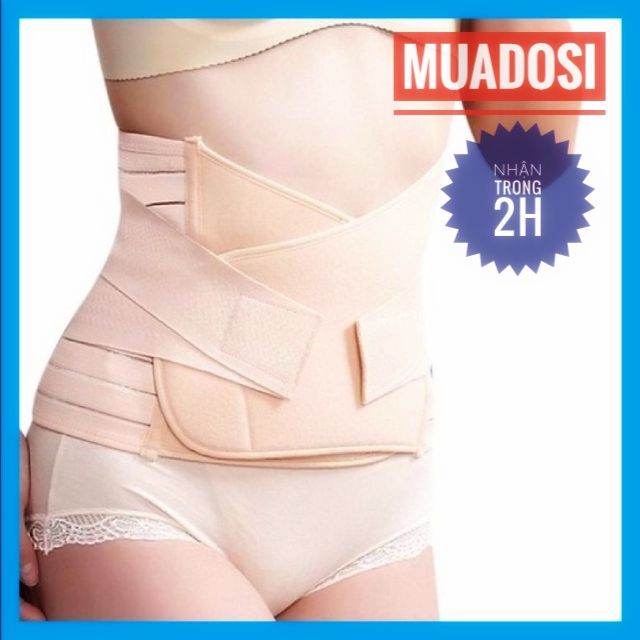 Gen Nịt Bụng Đai Nịt Bụng Định Hình Giảm Mỡ Eo Thon 2 Lớp Thun