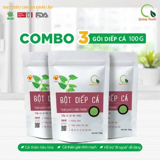 Combo Gói Bột Diếp Cá Quảng Thanh 100g - Mát gan, thanh lọc, hỗ trợ tiêu hóa