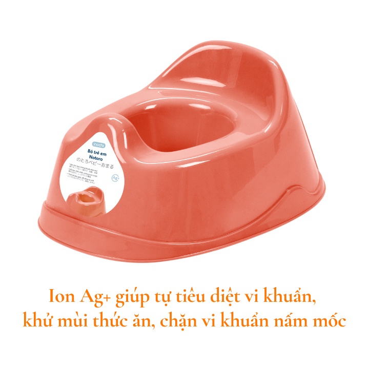 Bô ngồi cho bé đi vệ sinh cao cấp, kháng khuẩn Notoro Nhật Bản, bô nhựa trẻ em tập đi vệ sinh, an toàn Vapu HCM