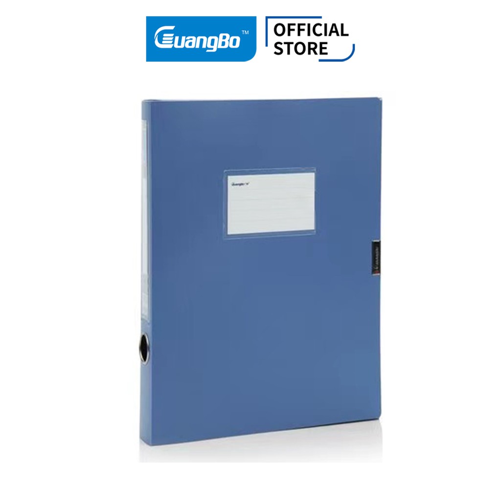 File hộp nhựa đựng tài liệu 3,5 cm có lỗ Guangbo WJ6752