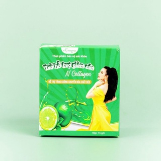 Detox Chanh Giảm Cân N Collagen - Hỗ trợ tăng cường chuyển hóa chất béo hộp 15 gói