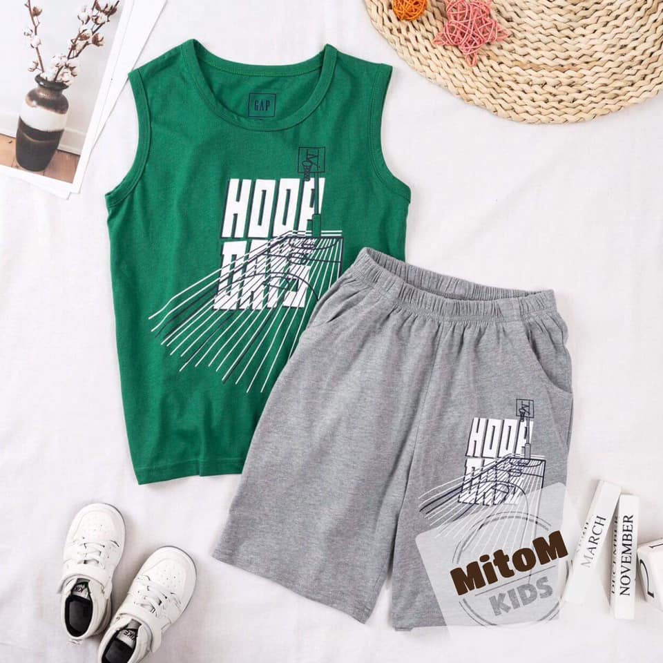 [SALE SỐC] Đồ bộ sát nách đại bé trai G.A.P ♥️ FREESHIP ♥️ chất cotton mềm mịn, sát nách size đại, hình không nổ