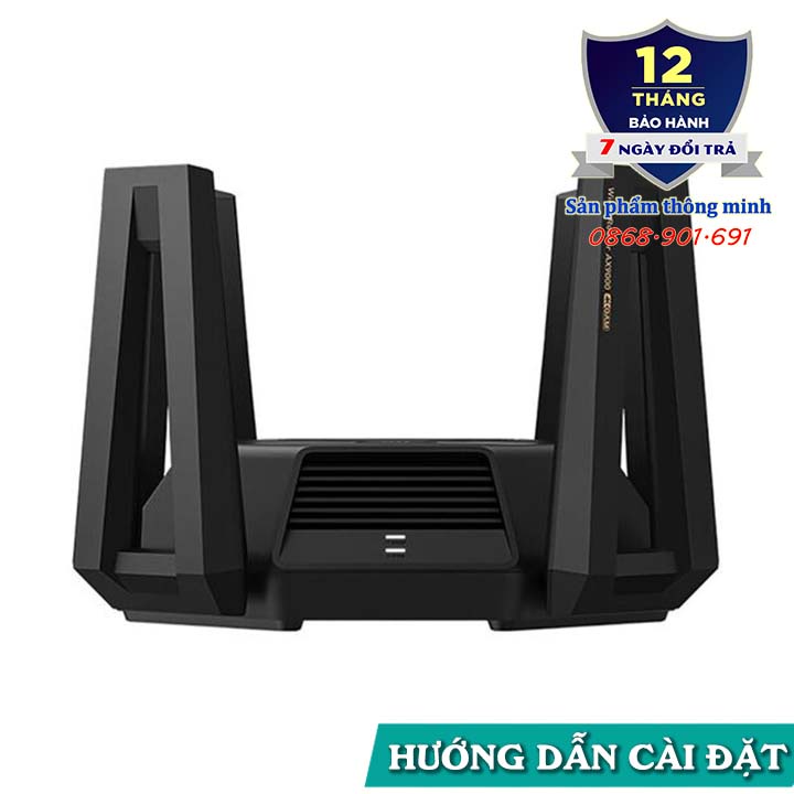 Bộ phát Wifi Router Xiaomi AX9000 AIoT - Wifi 6E nhanh nhất hiện nay - Mesh - 12 anten - 3 băng tần - 1000 thiết bị