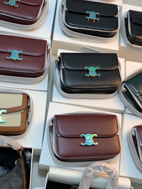 TÚI MEDIUM TRIOMPHE BAG IN SHINY CALFSKIN đeo chéo siêu cấp