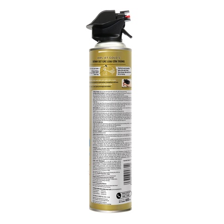 Bình Xịt Côn Trùng ARS Jet Gold Không Mùi vòi xịt cánh bướm siêu mạnh 600ml Chất lượng Thailand diệt sạch mọi côn trùng