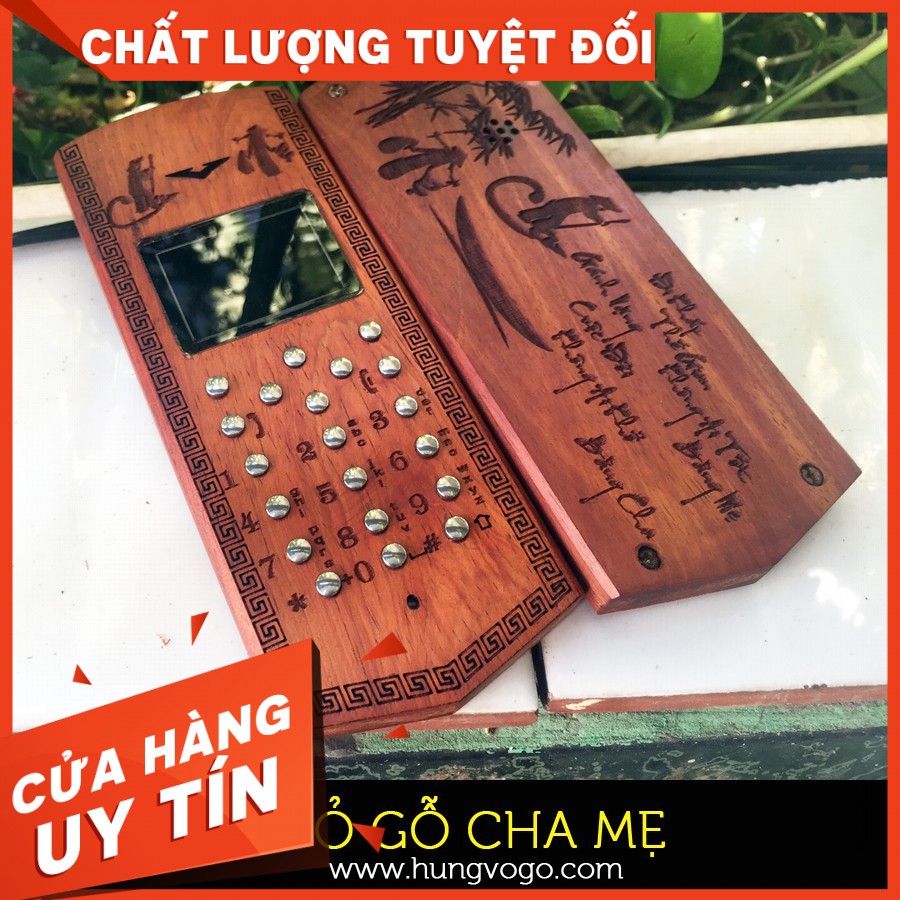 [TRỢ GIÁ]Vỏ Gỗ Điện Thoại 1280,1202 - Cha MẸ