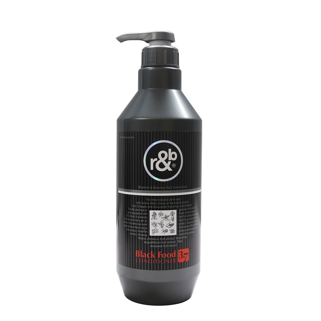 Dầu gội kích thích mọc tóc Thảo dược ngăn rụng khử độc kiểm soát dầu dưỡng tóc bóng mềm R&B Black Food Shampoo, HQ 450ml