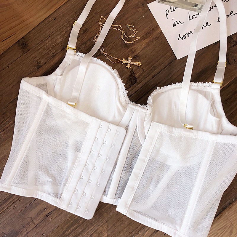 DUNEA Set đồ lót ren thêu hoa gợi cảm cho nữ