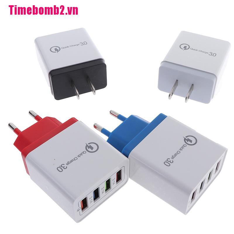 Cốc Sạc Nhanh Usb 3.0 4 Cổng 3a Tiện Dụng