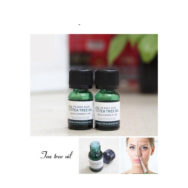 Gel Chấm Mụn Tràm Trà The Body Shop Cho Da Mụn Đỏ Mờ Thâm Tinh Dầu Tea Tree Oil 10ml - Khongcoson