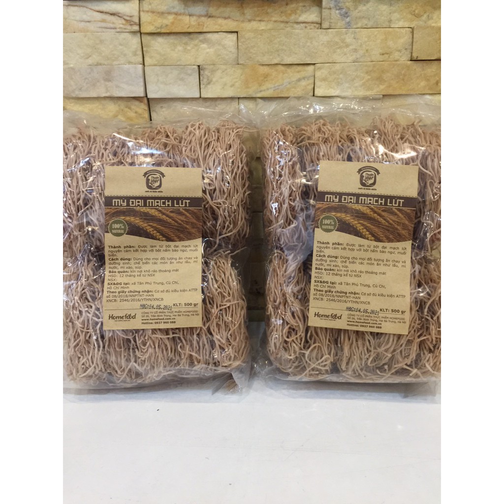 MỲ ĐẠI MẠCH LỨT HOME FOOD 500 GRAM