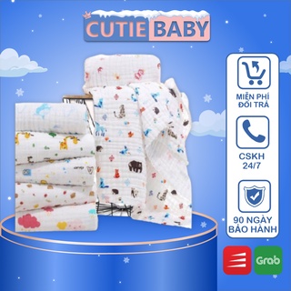 Chăn cho bé mùa hè thu - Mền xô 6 lớp không viền cho bé sơ sinh - Chăn 100% cotton 4 mùa cho bé trai, bé gái, trẻ