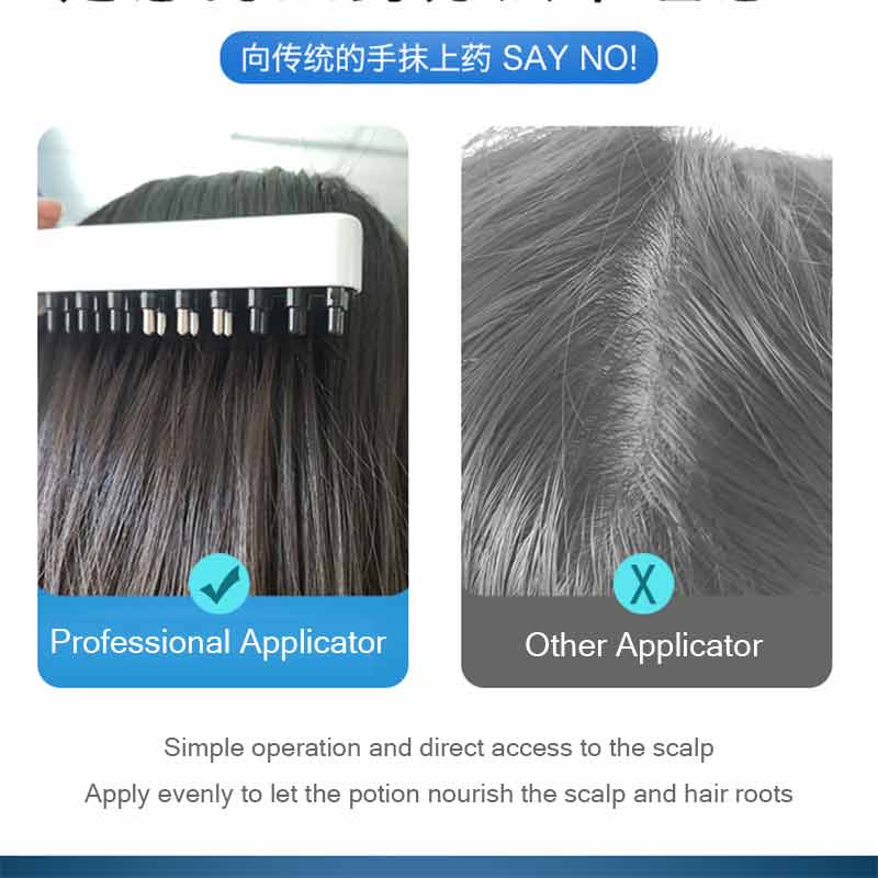 Lược chải tóc bôi thuốc tinh dầu dưỡng chăm sóc da đầu hiệu tiện dụng