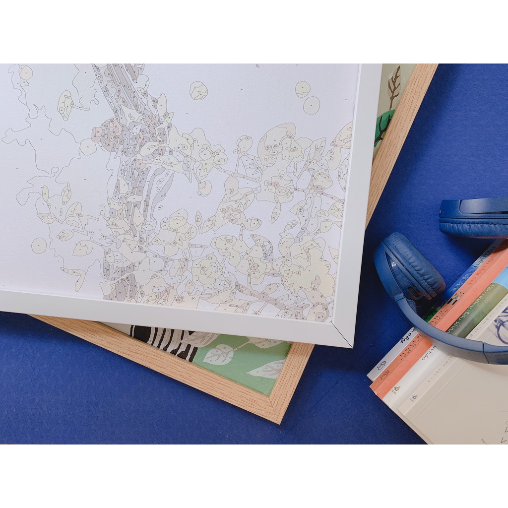 Khung Tranh Viền TỰ LẮP Cho Tranh Số hoá tự tô khổ 40x50 - THAO TÁC ĐƠN GIẢN- DỄ DÀNG THÁO LẮP - KHÔNG KÍNH | BigBuy360 - bigbuy360.vn