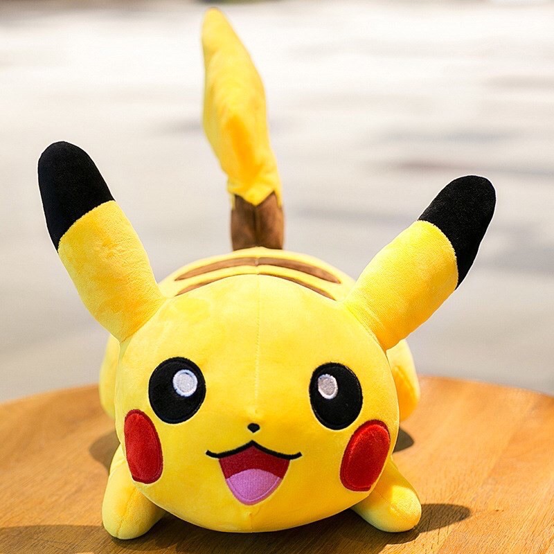 ♥️Sỉ Giá Xưởng♥️Thú Bông PICACHU Nằm , Thú Nhồi Bông PiCaChu Nằm Siêu Dễ Thương Mềm Êm Mịn