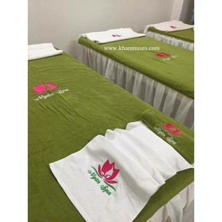 Khăn Trải giường Spa 90x190 cm Muses -XANH LÁ CÂY