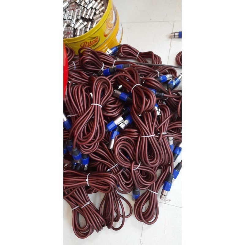 Dây canon 2 đầu đực cái XLR Kết nối mixer F4,F7 icon upod pro Hàng xịn dài 3m