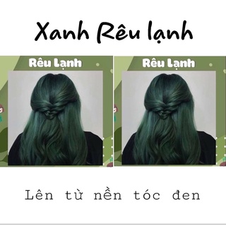 Combo Nhuộm Tóc Xanh Rêu Lạnh