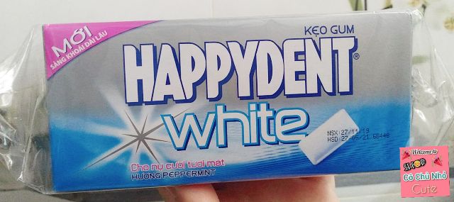 Kẹo sing-gum Happydent White lốc 15 vỉ