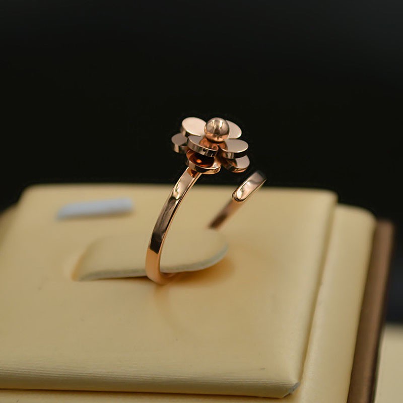 Bông Tai Mạ Vàng Hồng 18K Đính Kim Cương Giả Sang Trọng Không Gây Dị Ứng