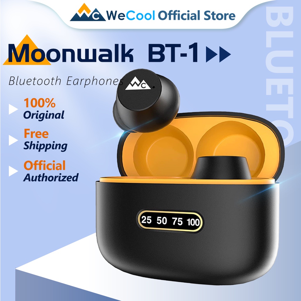 Tai nghe Bluetooth Wecool BT1 không dây Earbuds Earphone TWS IPX5 Chống nước với màn hình pin kỹ thuật số cho phù hợp thể thao an toàn True Wireless Earbuds