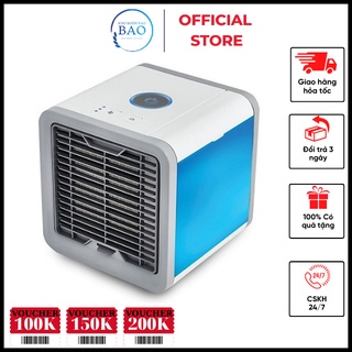 Quạt Đá Điều Hòa Hơi Nước Mini Để Bàn - Quạt Điều Hòa Mini Có Khay Chứa Đá