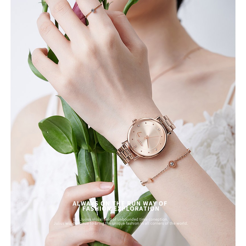 Julius Official | Đồng hồ nữ Julius JA-1248 dây thép