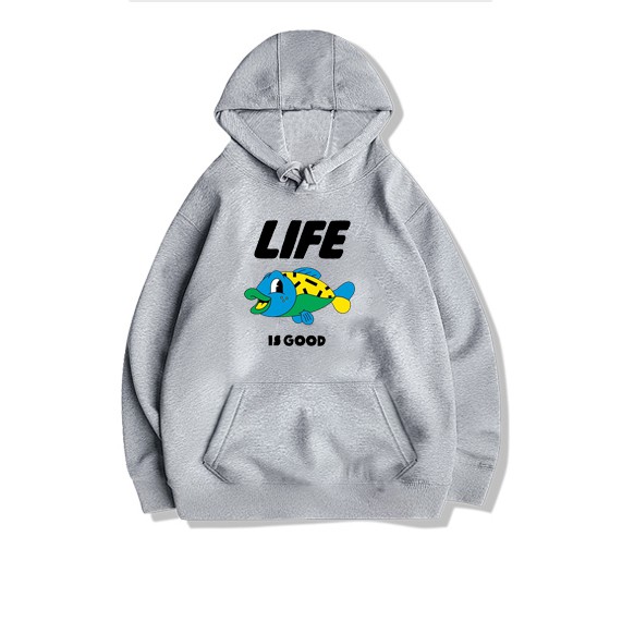 Áo hoodie chui ⚜️FREESHIP⚜️ dáng rộng Life is Good