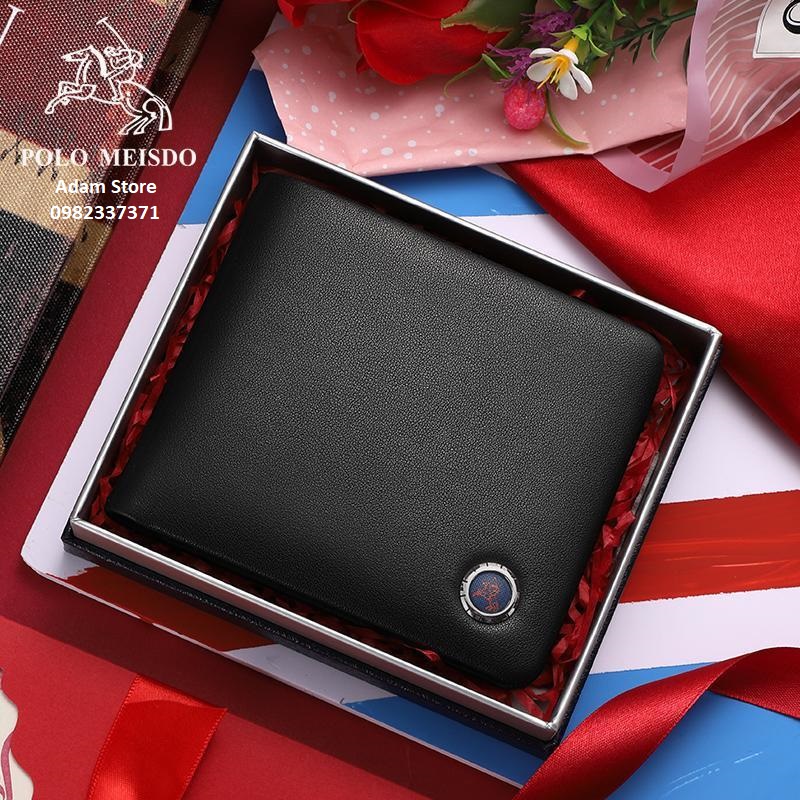 Ví Da Bò Nam Cao Cấp Hàng Hiệu POLO MEISDO Sang Trọng ( Da Bò Thật 100%)