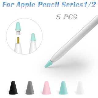 Bộ 5 đầu bọc ngòi bút cảm ứng thay thế cho Apple Pencil 1/2