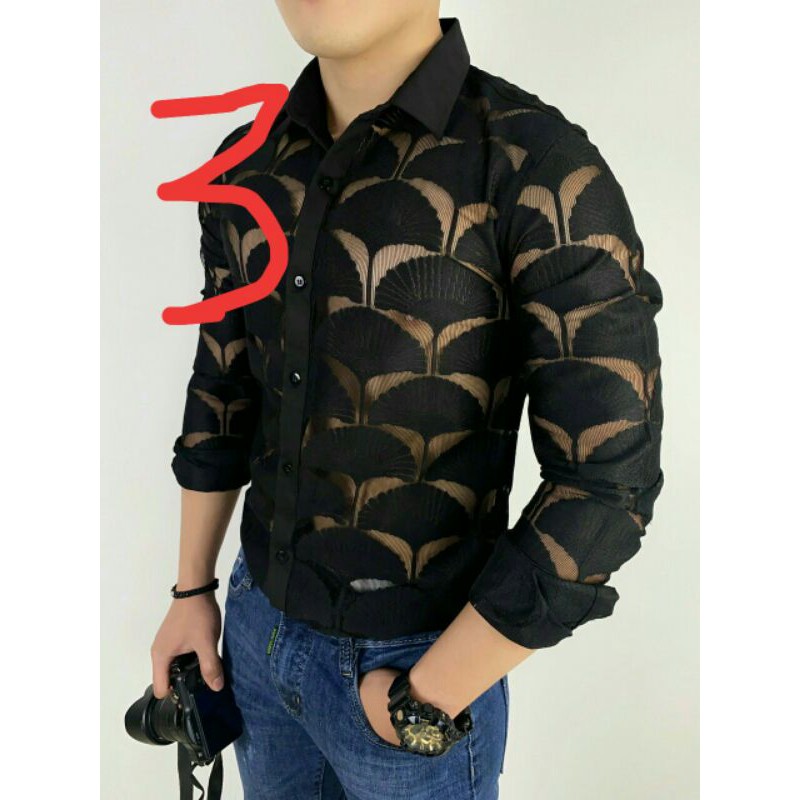 Áo sơ mi lưới nam