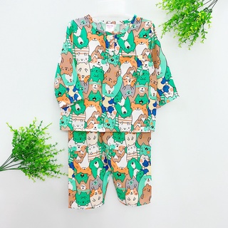 Bộ tole/lanh dài mặc ngủ bé trai size 24-37kg vải mịn mát