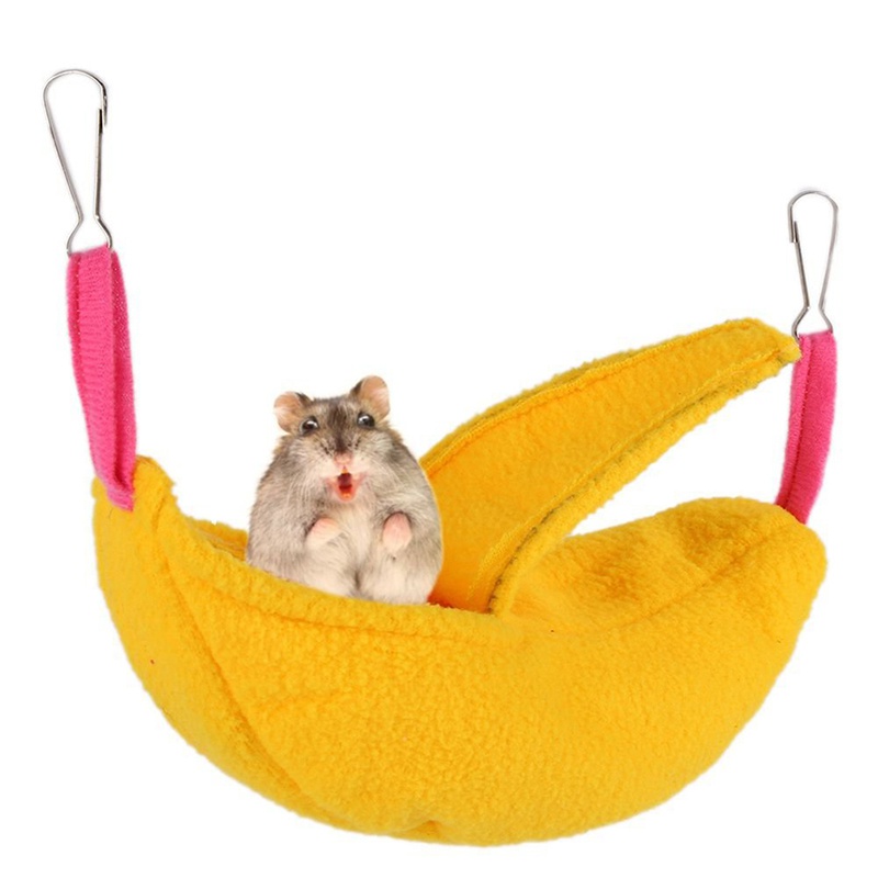 Tổ Ngủ Ấm Áp Hình Trái Chuối Xinh Xắn Cho Chuột Hamster