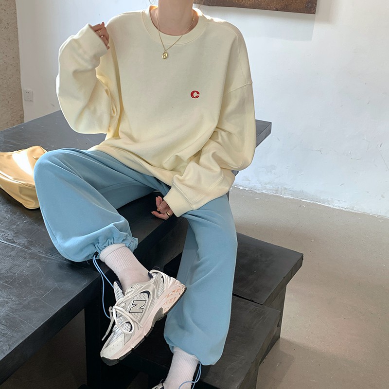 Áo sweater nữ form rộng dài oversize vải nỉ,  chất đẹp giá rẻ không xù lông order quảng châu BST  unisex  2020 | BigBuy360 - bigbuy360.vn