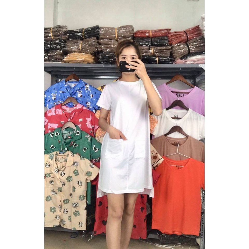 Váy xuông cúc 2 bên hot hit - chất đẹp - Có size cho 75kg | BigBuy360 - bigbuy360.vn