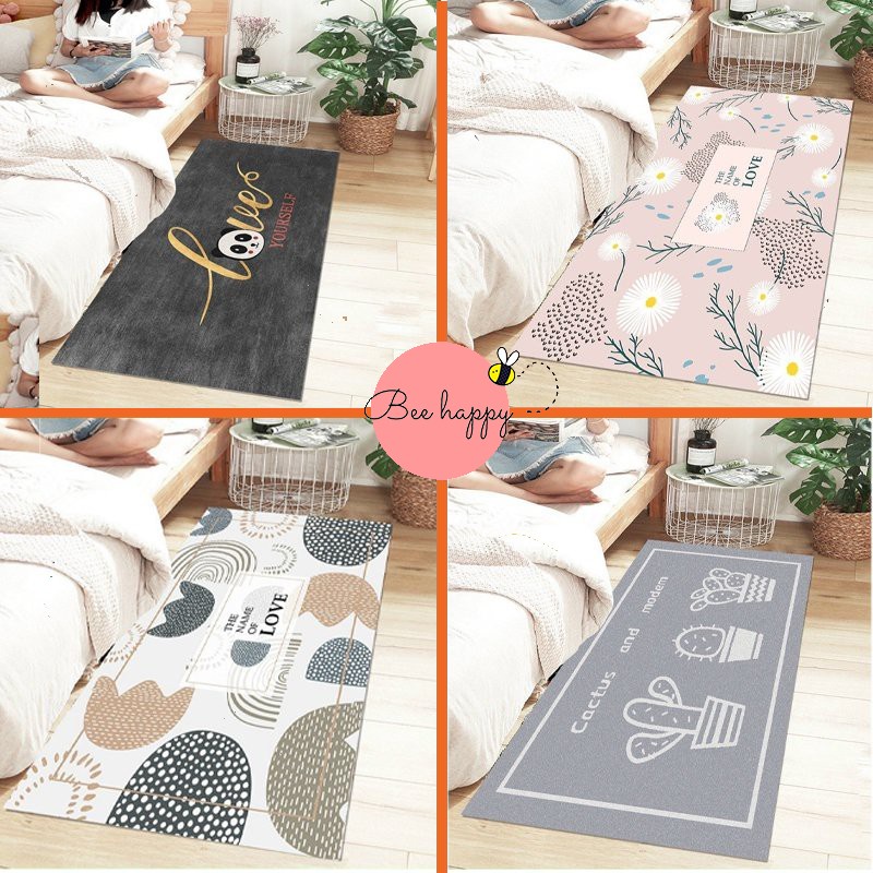Thảm chân giường 💖80x200cm💖 thảm văn phòng BEE HAPPY